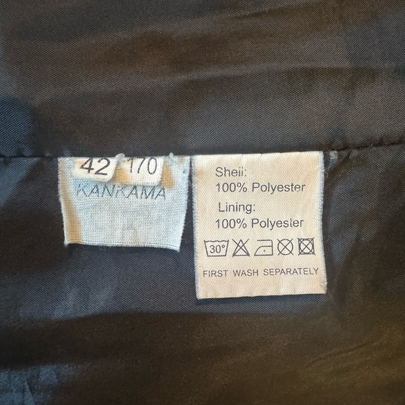 European long puffer coat with fox fur collar , M - Picture 16 of 16